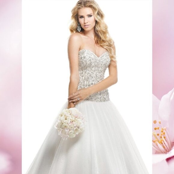 NWT Maggie Sottero Wedding Gown Bridal Dress Wendy - Picture 2 of 7